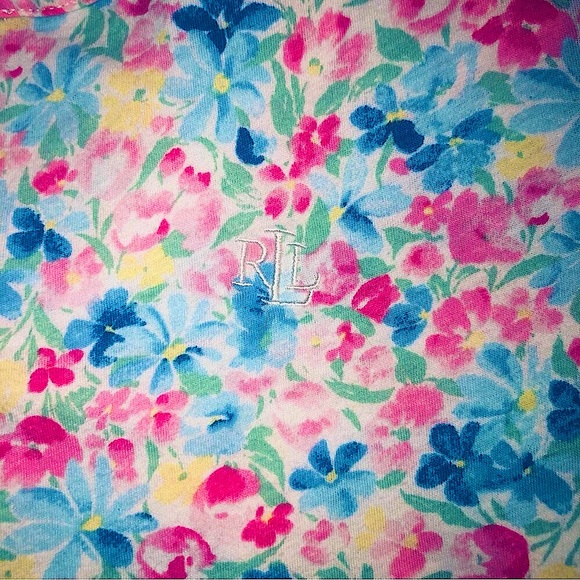 Women’s Shorts Floral Pajama Set Lauren Ralph Lauren size XL - Picture 2 of 4